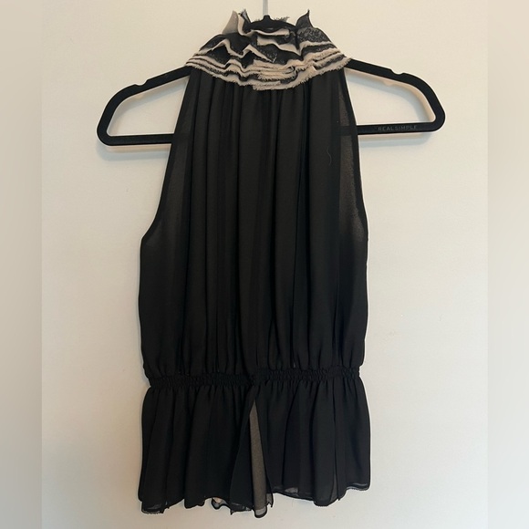 💕 Robert Rodriguez + Neiman Marcus + Target Collab! Black lace & sheer top Sz S - Picture 2 of 4